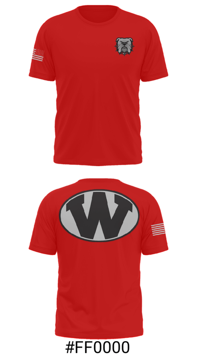 Wheeler County Middle School Softball 81804266 Short Sleeve Performance Shirt - 19