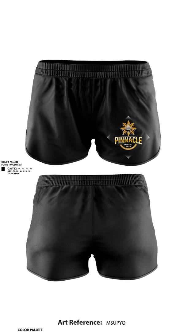 Womens Shorts, Pinnacle Martial Arts, , Teamtime, Team time, sublimation, custom sports apparel, team uniforms, spirit wear, spiritwear, sports uniforms, custom shirts, team store, custom team store, fundraiser sports, apparel fundraiser