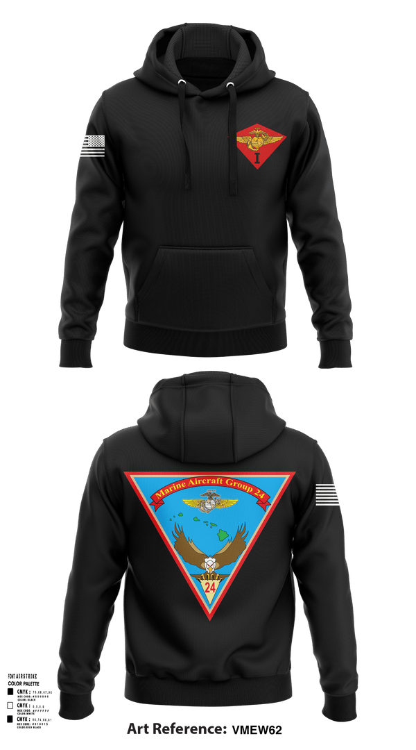 Hoodie, Marine Air Group 24, Marines, Teamtime, Team time, sublimation, custom sports apparel, team uniforms, spirit wear, spiritwear, sports uniforms, custom shirts, team store, custom team store, fundraiser sports, apparel fundraiser