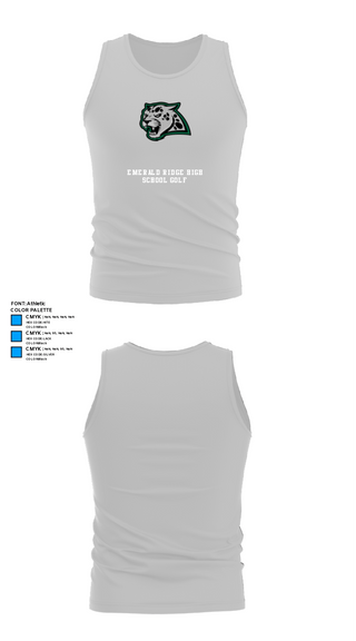 Tank Top, Emerald Ridge High School Golf, Golf, Teamtime, Team time, sublimation, custom sports apparel, team uniforms, spirit wear, spiritwear, sports uniforms, custom shirts, team store, custom team store, fundraiser sports, apparel fundraiser