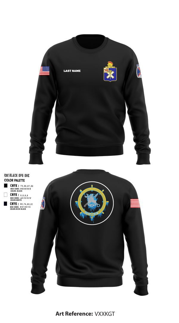 Crew Neck Sweatshirt, Ice Company, 1-32 Infantry, Army, Teamtime, Team time, sublimation, custom sports apparel, team uniforms, spirit wear, spiritwear, sports uniforms, custom shirts, team store, custom team store, fundraiser sports, apparel fundraiser