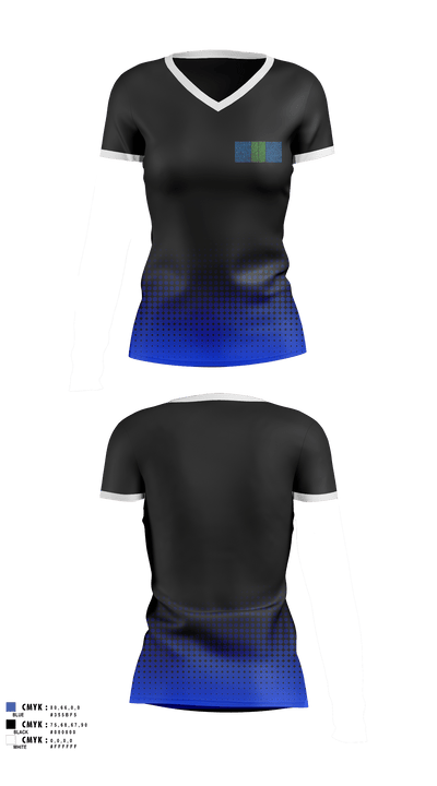 Alpha 18047078 Women's Short Sleeve V-neck Shirt - 1