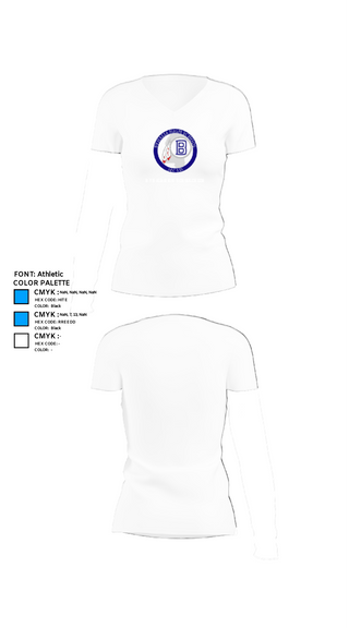 Womens Short Sleeve Vneck Shirt, Byhalia High School Cheer, Cheer, Teamtime, Team time, sublimation, custom sports apparel, team uniforms, spirit wear, spiritwear, sports uniforms, custom shirts, team store, custom team store, fundraiser sports, apparel fundraiser