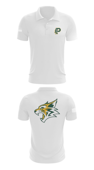 Short Sleeve Performance Polo, Paradise High School Bobcats, Swimming, Teamtime, Team time, sublimation, custom sports apparel, team uniforms, spirit wear, spiritwear, sports uniforms, custom shirts, team store, custom team store, fundraiser sports, apparel fundraiser