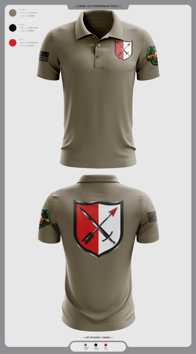 31st Chemical Brigade 60523938 Short Sleeve Performance Polo - 1