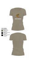 33rd Infantry 79937532 Women's Short Sleeve V-neck Shirt - 64