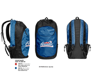 Gear Bag, Arcadia Little League Baseball, Baseball, Teamtime, Team time, sublimation, custom sports apparel, team uniforms, spirit wear, spiritwear, sports uniforms, custom shirts, team store, custom team store, fundraiser sports, apparel fundraiser