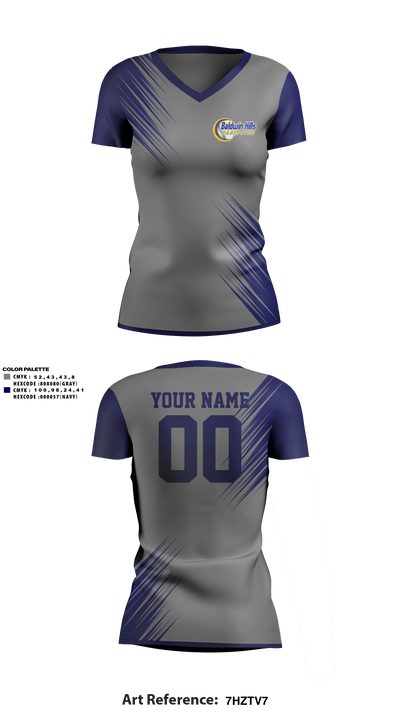 BALDWIN HILLS Softball 1733077 Women's Short Sleeve V-neck Shirt - 3