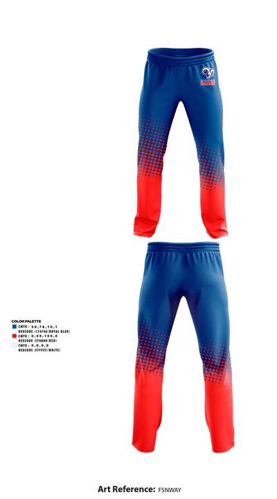 Greene Central Rams 3698079 Sweatpants - 1