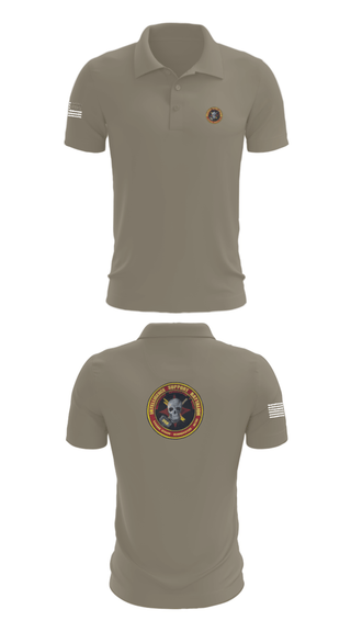 Short Sleeve Performance Polo, Battle Space Surveillance Company, Marines, Teamtime, Team time, sublimation, custom sports apparel, team uniforms, spirit wear, spiritwear, sports uniforms, custom shirts, team store, custom team store, fundraiser sports, apparel fundraiser