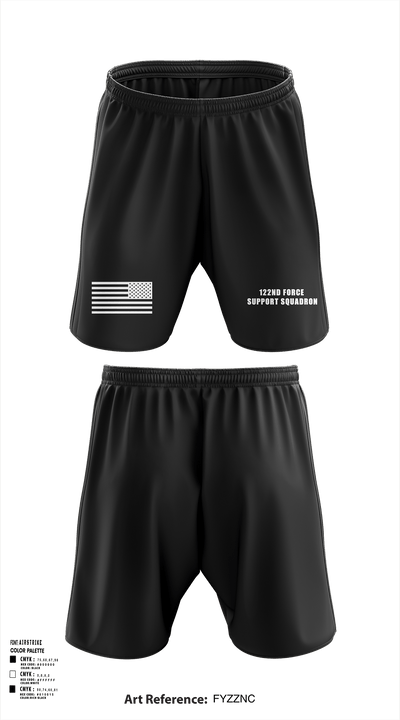 122nd Force Support Squadron 81827886 Athletic Shorts With Pockets - 122