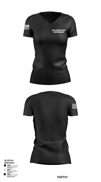 492 SOTRSS Peak Performance 64995796 Women's Short Sleeve V-neck Shirt - 126