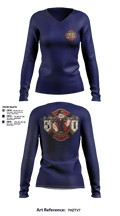 Station 51 74948008 Women's Long Sleeve V-neck Shirt - 8