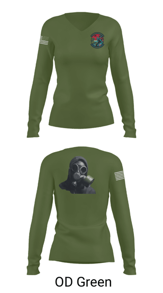 Women's Long Sleeve Vneck Shirt, 18 CES/CEX, , Teamtime, Team time, sublimation, custom sports apparel, team uniforms, spirit wear, spiritwear, sports uniforms, custom shirts, team store, custom team store, fundraiser sports, apparel fundraiser