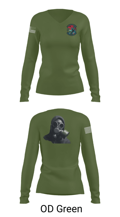 18 CES/CEX 15967119 Women's Long Sleeve V-neck Shirt - 57
