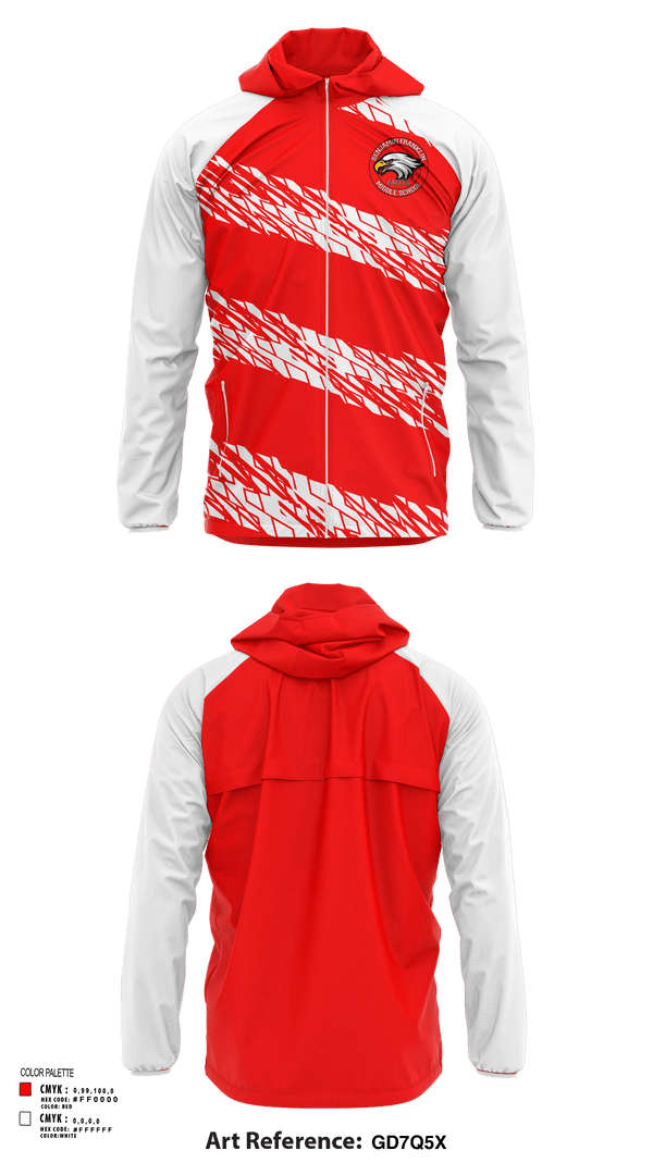Windbreaker, Benjamin Franklin Middle School Soccer, Men's Soccer, Teamtime, Team time, sublimation, custom sports apparel, team uniforms, spirit wear, spiritwear, sports uniforms, custom shirts, team store, custom team store, fundraiser sports, apparel fundraiser