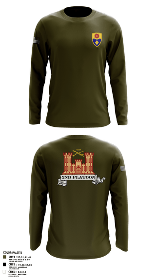 Long Sleeve Performance Shirt, 649 ENG CO649 ENG CO649 EN CO, Army, Teamtime, Team time, sublimation, custom sports apparel, team uniforms, spirit wear, spiritwear, sports uniforms, custom shirts, team store, custom team store, fundraiser sports, apparel fundraiser