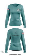 Detachment 035 78200386 Women's Long Sleeve V-neck Shirt - 112