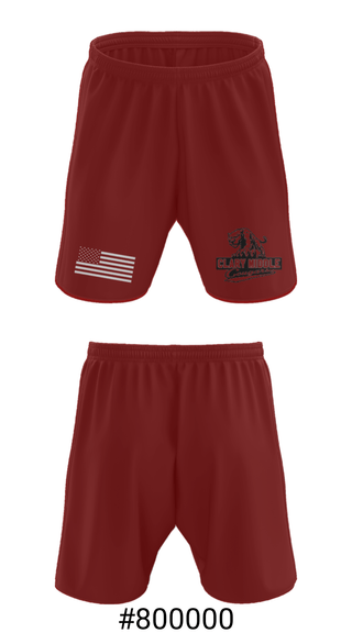 Athletic Shorts With Pockets, Clary Middle School Lacrosse, Men's Lacrosse, Teamtime, Team time, sublimation, custom sports apparel, team uniforms, spirit wear, spiritwear, sports uniforms, custom shirts, team store, custom team store, fundraiser sports, apparel fundraiser