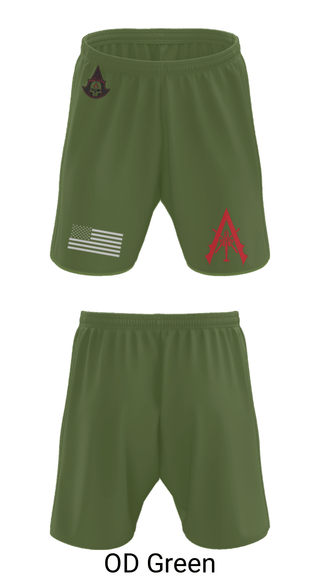 Athletic Shorts With Pockets, A Co. 1-3 AB, Army, Teamtime, Team time, sublimation, custom sports apparel, team uniforms, spirit wear, spiritwear, sports uniforms, custom shirts, team store, custom team store, fundraiser sports, apparel fundraiser
