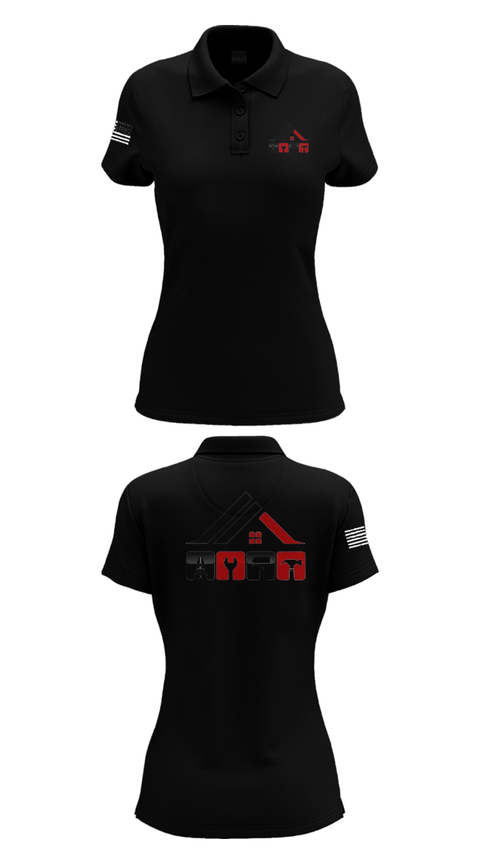 Womens Short Sleeve Performance Polo, REPAIR & REMODEL SOLUTIONS LLC, , Teamtime, Team time, sublimation, custom sports apparel, team uniforms, spirit wear, spiritwear, sports uniforms, custom shirts, team store, custom team store, fundraiser sports, apparel fundraiser