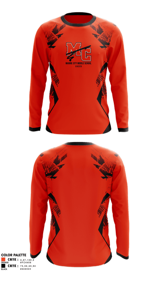 Long Sleeve Performance Shirt, Marine City Middle School Cheer, Cheer, Teamtime, Team time, sublimation, custom sports apparel, team uniforms, spirit wear, spiritwear, sports uniforms, custom shirts, team store, custom team store, fundraiser sports, apparel fundraiser