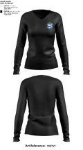 Shooting Touch Boston Basketball 6416365 Women's Long Sleeve V-neck Shirt -1 15