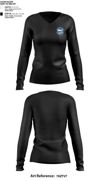 Womens Long Sleeve Vneck Shirt 1, Shooting Touch Boston Basketball, Women's Basketball, Teamtime, Team time, sublimation, custom sports apparel, team uniforms, spirit wear, spiritwear, sports uniforms, custom shirts, team store, custom team store, fundraiser sports, apparel fundraiser