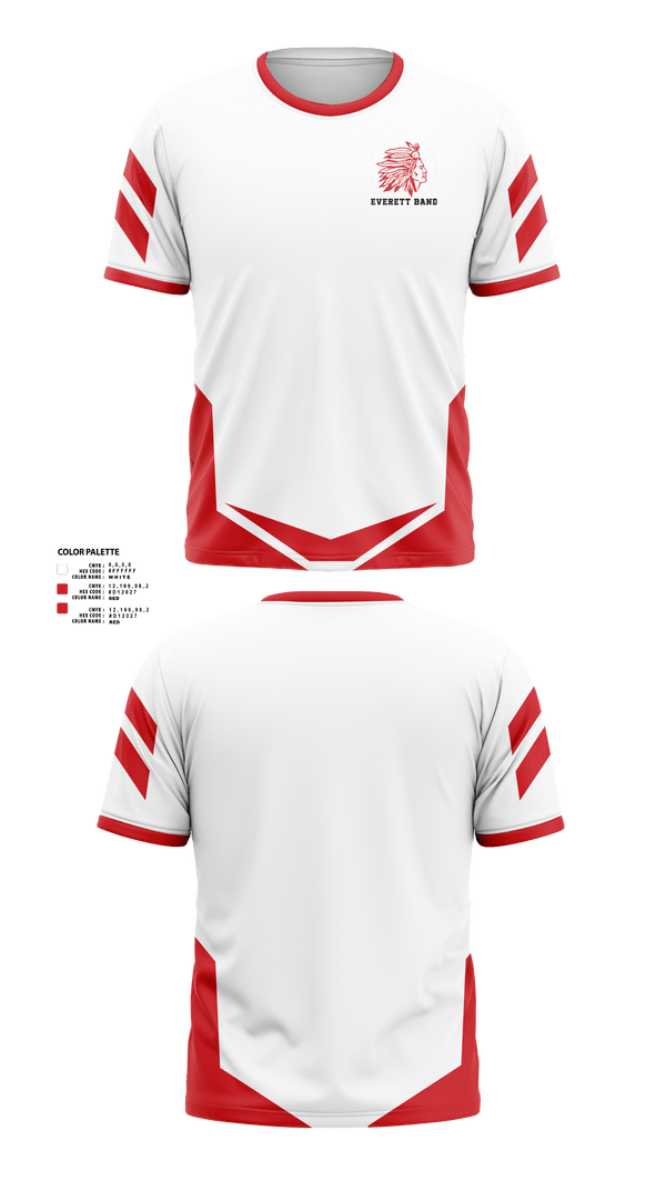 Short Sleeve Performance Shirt, Everett High School Band, Spirit Store, Teamtime, Team time, sublimation, custom sports apparel, team uniforms, spirit wear, spiritwear, sports uniforms, custom shirts, team store, custom team store, fundraiser sports, apparel fundraiser