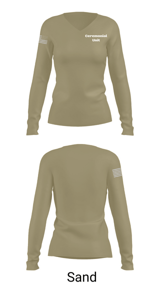 Womens Long Sleeve Vneck Shirt 1, Ceremonial Unit, Police, Teamtime, Team time, sublimation, custom sports apparel, team uniforms, spirit wear, spiritwear, sports uniforms, custom shirts, team store, custom team store, fundraiser sports, apparel fundraiser