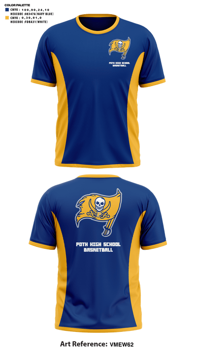 Poth High School Basketball 33923468 Short Sleeve Shooting Shirt - 41