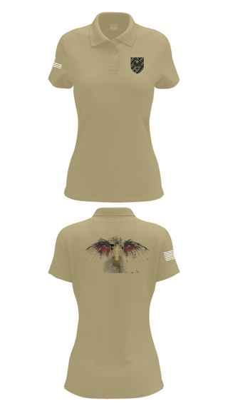 Women's Short Sleeve Performance Polo, 3./HSchRgt1, Army, Teamtime, Team time, sublimation, custom sports apparel, team uniforms, spirit wear, spiritwear, sports uniforms, custom shirts, team store, custom team store, fundraiser sports, apparel fundraiser