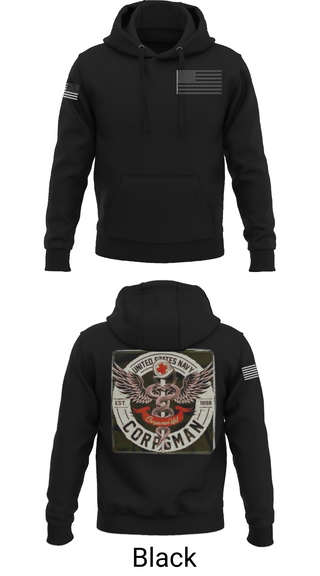 Hoodie, Hospital Corpsman, , Teamtime, Team time, sublimation, custom sports apparel, team uniforms, spirit wear, spiritwear, sports uniforms, custom shirts, team store, custom team store, fundraiser sports, apparel fundraiser