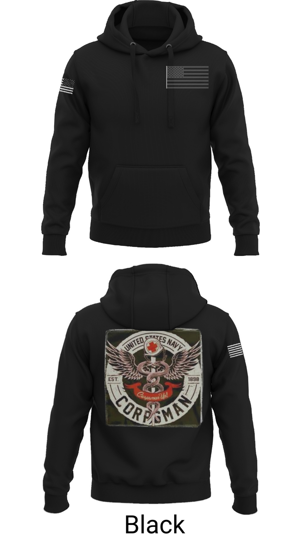 Hoodie, Hospital Corpsman, , Teamtime, Team time, sublimation, custom sports apparel, team uniforms, spirit wear, spiritwear, sports uniforms, custom shirts, team store, custom team store, fundraiser sports, apparel fundraiser