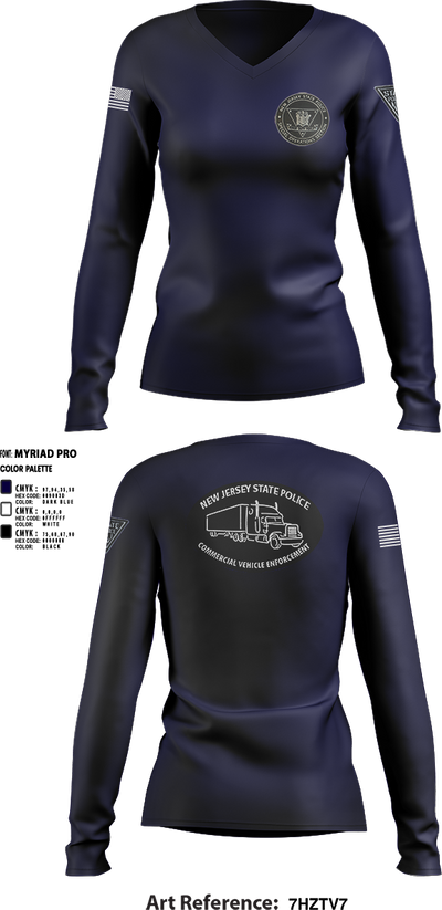 undefined Women's Long Sleeve V-neck Shirt - 2