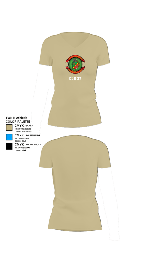 Womens Short Sleeve Vneck Shirt, CLR 37, Marines, Teamtime, Team time, sublimation, custom sports apparel, team uniforms, spirit wear, spiritwear, sports uniforms, custom shirts, team store, custom team store, fundraiser sports, apparel fundraiser