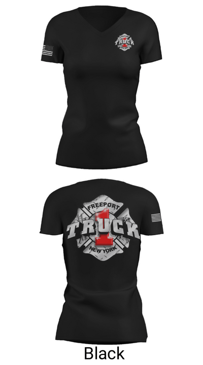 Truck 1 23787663 Women's Short Sleeve V-neck Shirt - 20