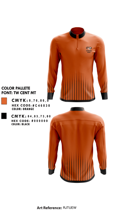 Sterling High School Golf 5232656 Long Sleeve Performance Polo - 1
