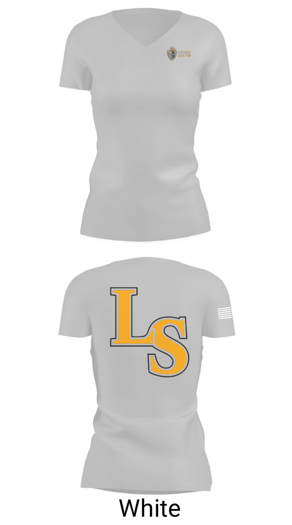 Women's Short Sleeve Vneck Shirt, Lutheran South High School Tennis, Tennis, Teamtime, Team time, sublimation, custom sports apparel, team uniforms, spirit wear, spiritwear, sports uniforms, custom shirts, team store, custom team store, fundraiser sports, apparel fundraiser