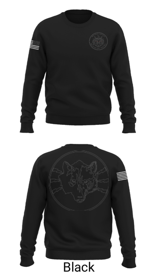 Crew Neck Sweatshirt, Wolves, Bravo, 305th MI, Army, Teamtime, Team time, sublimation, custom sports apparel, team uniforms, spirit wear, spiritwear, sports uniforms, custom shirts, team store, custom team store, fundraiser sports, apparel fundraiser