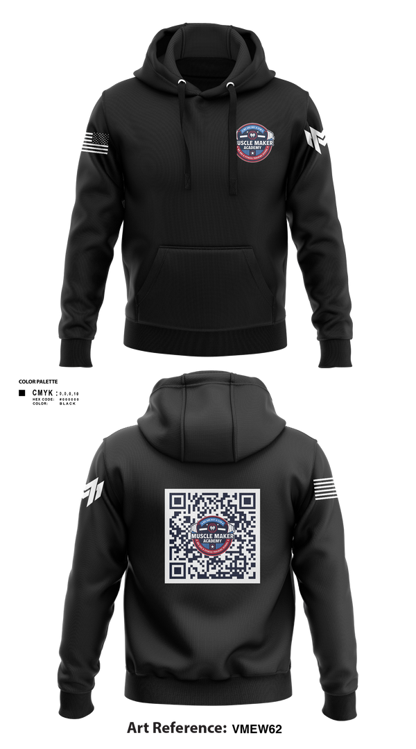 Hoodie, Muscle Maker Academy, , Teamtime, Team time, sublimation, custom sports apparel, team uniforms, spirit wear, spiritwear, sports uniforms, custom shirts, team store, custom team store, fundraiser sports, apparel fundraiser