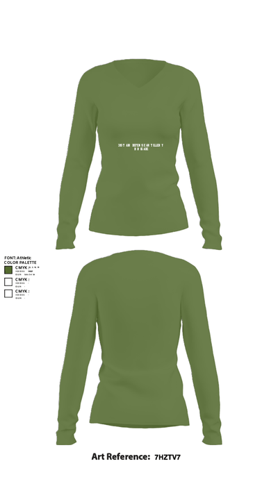 31st Air Defense Artillery Brigade 44742627 Women's Long Sleeve V-neck Shirt - 42