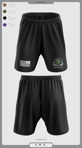 Athletic Shorts With Pockets, 478th CA BN (A), Army, Teamtime, Team time, sublimation, custom sports apparel, team uniforms, spirit wear, spiritwear, sports uniforms, custom shirts, team store, custom team store, fundraiser sports, apparel fundraiser
