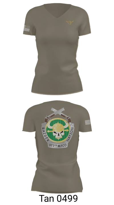 977 MP CO 88106845 Women's Short Sleeve V-neck Shirt - 68