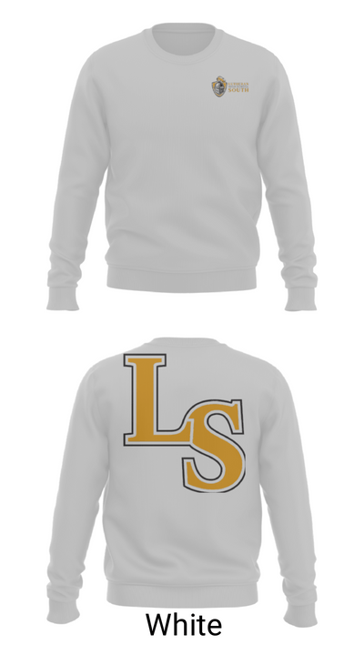 Lutheran South High School Tennis 8304460 Crew Neck Sweatshirt - 2