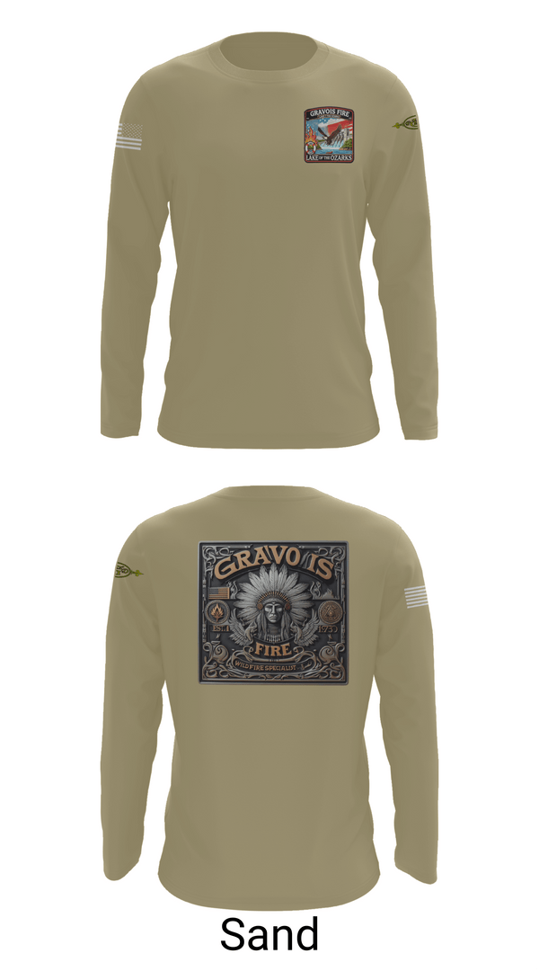 Long Sleeve Performance Shirt, Gravois Fire Special Operations, Fire Department, Teamtime, Team time, sublimation, custom sports apparel, team uniforms, spirit wear, spiritwear, sports uniforms, custom shirts, team store, custom team store, fundraiser sports, apparel fundraiser