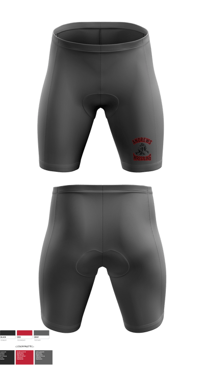 Andrews Wildcats 74502940 Men's Compression Shorts - 3
