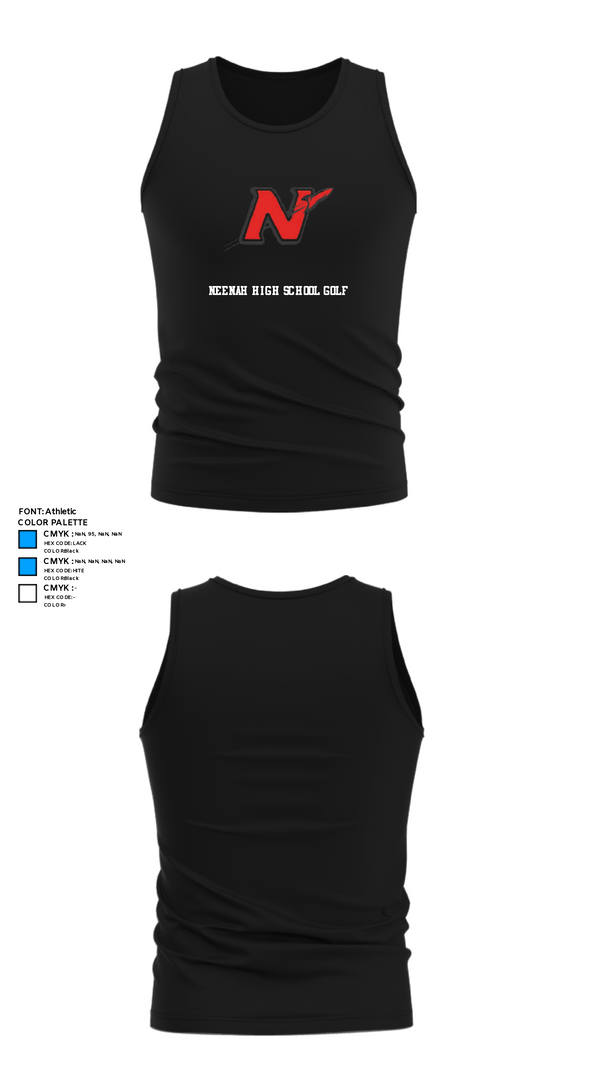 Tank Top, Neenah High School Golf, Golf, Teamtime, Team time, sublimation, custom sports apparel, team uniforms, spirit wear, spiritwear, sports uniforms, custom shirts, team store, custom team store, fundraiser sports, apparel fundraiser