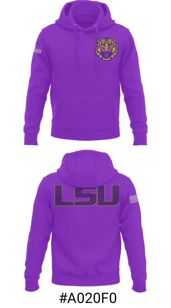 Hoodie, Louisiana State University, Spirit Store, Teamtime, Team time, sublimation, custom sports apparel, team uniforms, spirit wear, spiritwear, sports uniforms, custom shirts, team store, custom team store, fundraiser sports, apparel fundraiser