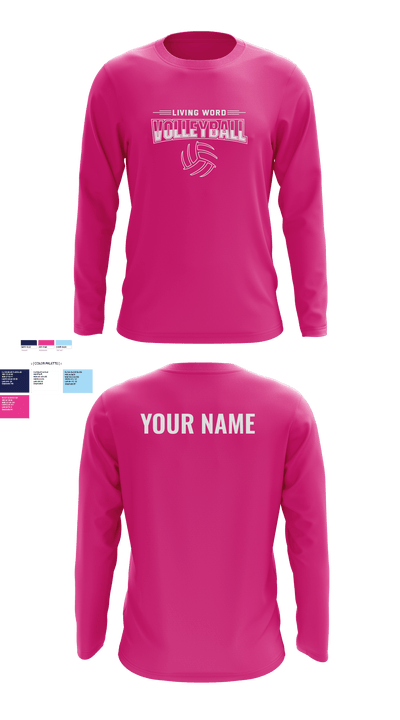 Living Word Academy Volleyball 38101646 Long Sleeve Performance Shirt - 4
